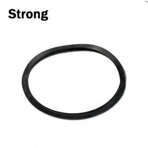 La produzione di massa nera rotonda rubber band OEM natura fascia del silicone