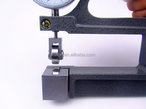 रोलर डालने के साथ 0-10mm मोटाई गेज 0.01mm निरंतर डायल पण मोटाई गेज - Product Image 6
