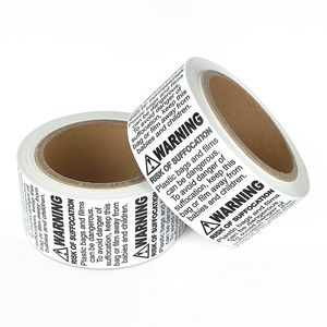 Asfixia etiqueta "inventario" etiqueta personalizada 2 "de ancho por 1" de altura - Product Image 2
