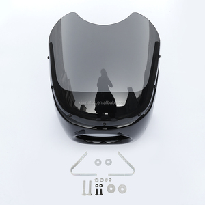 XMT2906E09-K piezas de la motocicleta Universal 7 "<span class=keywords><strong>Cafe</strong></span> <span class=keywords><strong>Racer</strong></span> faro <span class=keywords><strong>carenado</strong></span> parabrisas y cubierta de la pantalla - Product Image 1