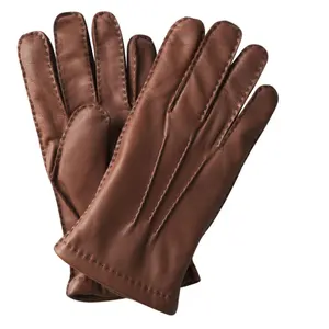 ZF7551 goatskin leather driving gloves tan colour