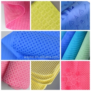 <span class=keywords><strong>PVA</strong></span> sudor más absorbente baño piscina blanco verde oliva y gris a rayas de impresión de flor gamuza para sublimación de Deportes de moda - Product Image 4
