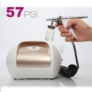 <span class=keywords><strong>Airbrush</strong></span> ความดันที่43Psi การไหลของอากาศที่28L/นาทีและอาหารมื้อเย็นเงียบแม้ไม่มีเสียงที่ดีที่สุดพู่กันสำหรับใบหน้า,แต่งหน้า,เล็บความงามฯลฯ - Product Image 4