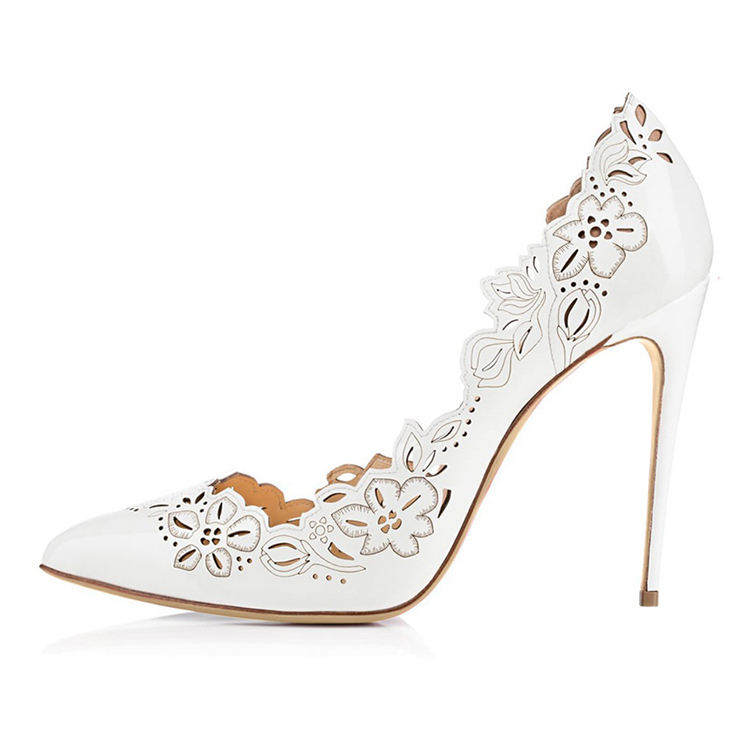 chaussure talon fleur