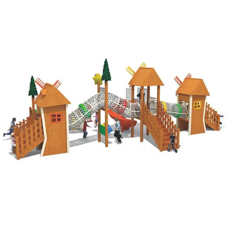 Wholesale Daycare Children Furniture Kindergarten Kids Wooden Playground Equipment Indoor Playground