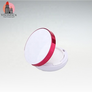 Étui de <span class=keywords><strong>coussin</strong></span> <span class=keywords><strong>rond</strong></span> vide en plastique, emballage de cosmétiques, boîte de fond de teint blanc, <span class=keywords><strong>rose</strong></span>, à <span class=keywords><strong>coussin</strong></span> d'air pressé, boîte vide - Product Image 4