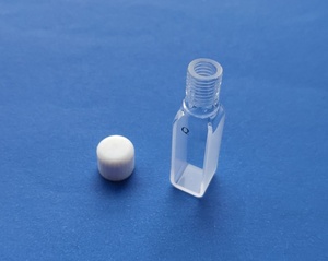 Cubeta de Cuarzo de 2mm 5mm 10mm con Trayectoria de Luz de 2 o 4 Lados Ópticos y Tapa de Rosca de PTFE - Product Image 3