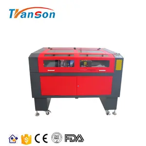 Transon высокой точности 6090 РФ металлическая трубка 70 Вт CO2 лазерная гравировка резки с сотовой рабочий стол