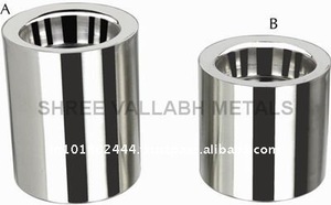 Style moderne bougeoirs en métal en acier inoxydable candélabres Bars Shree Vallabh métaux SVM-202221; 41826 - Product Image 2