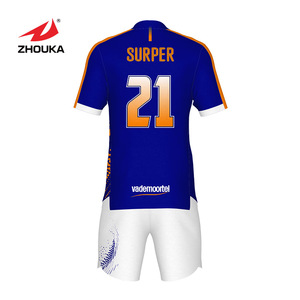 Personal isierte benutzer definierte Jugend Goalie Futbol Gelb Blau Fußball trikot - Product Image 6