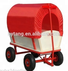 Carro <span class=keywords><strong>de</strong></span> jardín <span class=keywords><strong>de</strong></span> <span class=keywords><strong>madera</strong></span> <span class=keywords><strong>con</strong></span> techo rojo TC1812M - Product Image 5