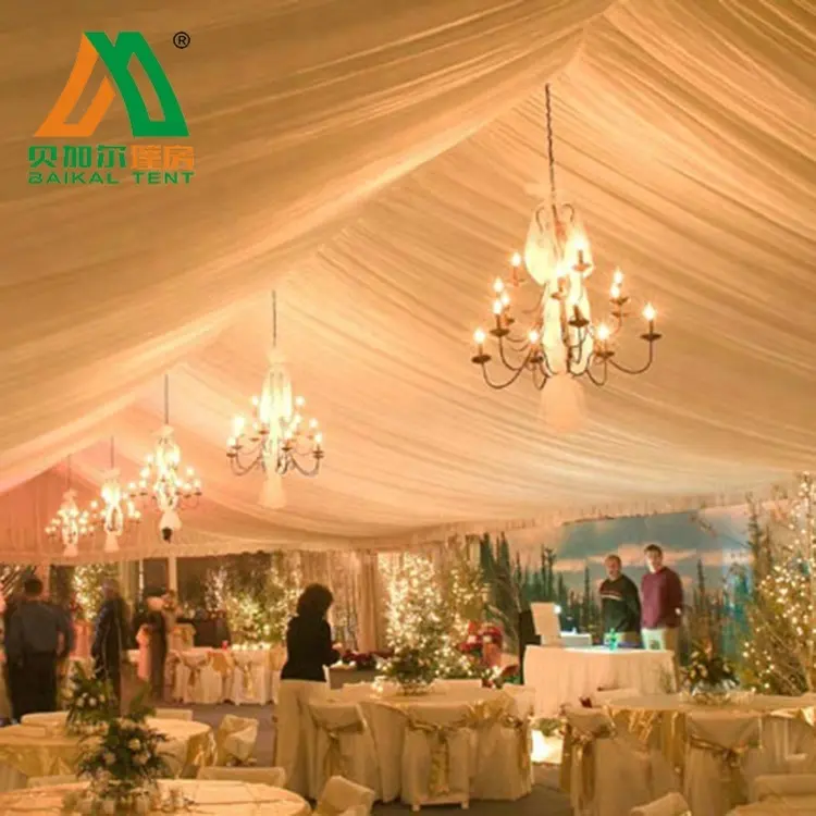 Romantic Luxury Wedding Tent With Decoration Ceiling