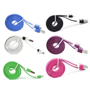 Factory Price Protector Micro Flat Usb Cable For Samsung for iPhone