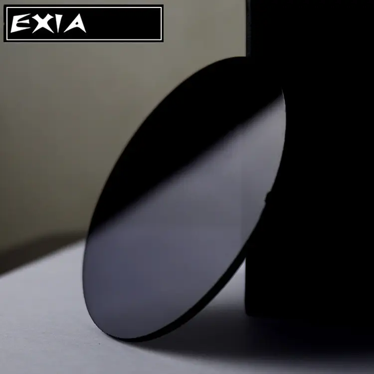 עדשות משקפי שמש בסיס שטוח Curve 0 קוטר 75 מ"מ כהה UV400 גריי עדשה