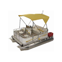 2025 KinLife Mini Ponton Flottant Bateaux Mini Sport Yacht 2/3/4 Personnes En Aluminium Travail Pêche Surf Moteur Hors-Bord Inclus