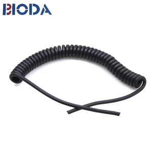 Kabel Gulung <span class=keywords><strong>Spiral</strong></span> 7 Core, Kawat Trailer Hitam PVC Kabel <span class=keywords><strong>Spiral</strong></span> Listrik
