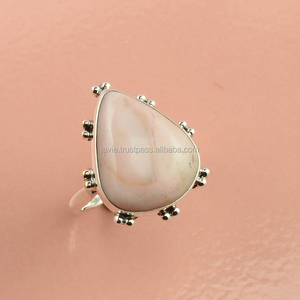 Natural pink <b>Opal</b> <b>Ring</b> Handmade Fine Jewelry Bulk Wholesale 925 Sterling Silver <b>Rings</b> Jewelry Manufacturer - Product Image 1