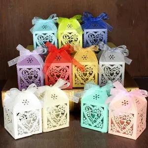 2019 New Style Laser Cut-out Baby Shower Candy Box For Baby Boy