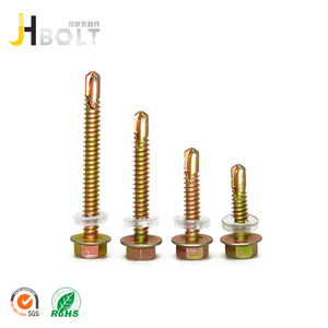 Vendita della fabbrica Direttamente In <span class=keywords><strong>Acciaio</strong></span> Al Carbonio Zincato Giallo Auto-Vite di Perforazione - Product Image 3