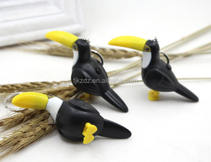 Llavero LED de Tucán Marca KZ, Plástico ABS, Animal del Bosque Primitivo, Protección de la Vida Silvestre, Día de la Tierra, Colgante Portátil para Bolsa, para Amantes de las Aves - Product Image 5