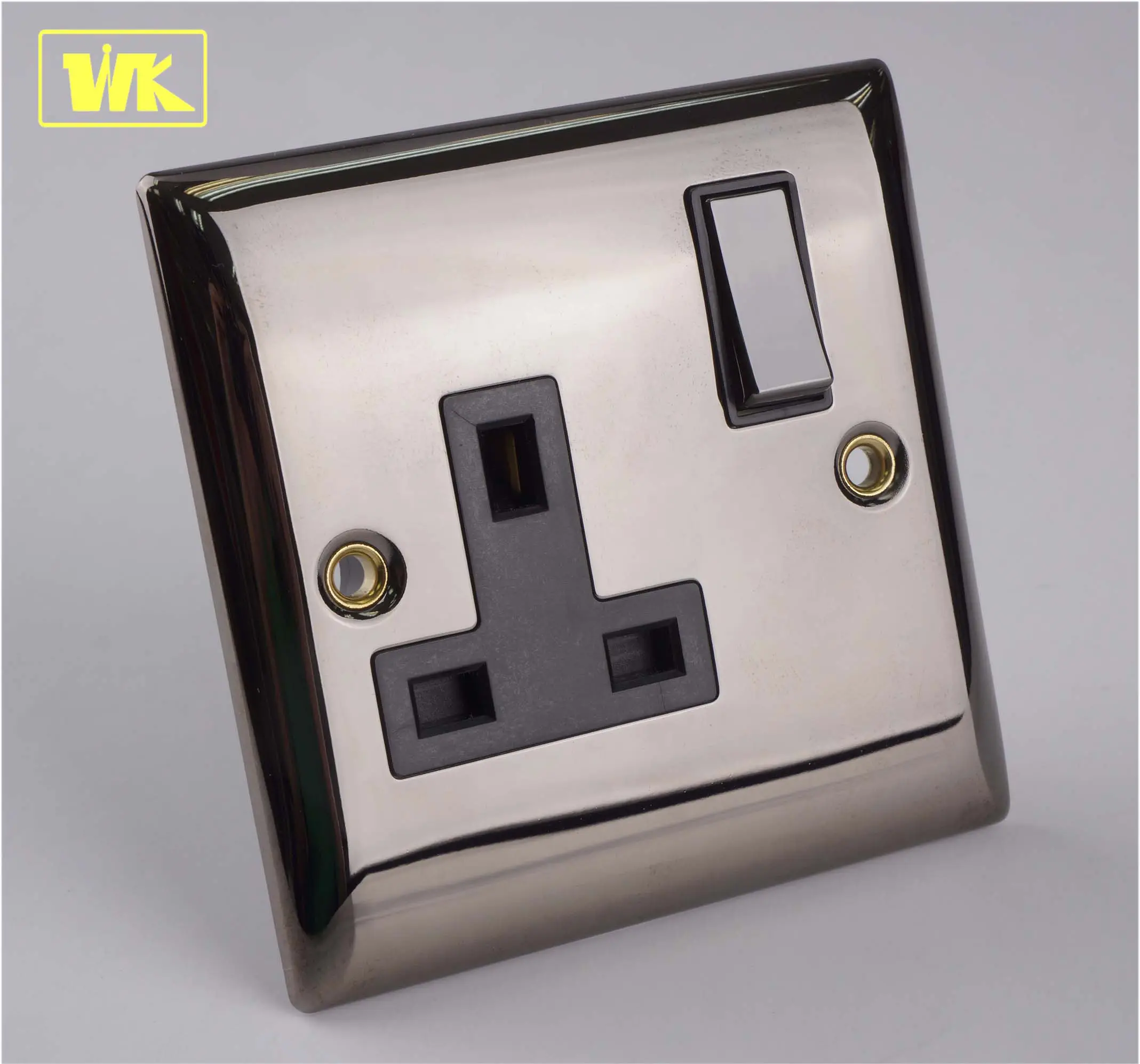 13a Socket WK Single Gang 2 Way 13A Switched Socket - Black