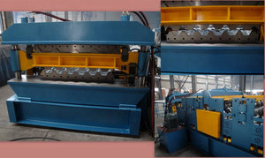 Chất lượng cao tự động hai lớp cuộn tạo thành máy Bánh răng trung tâm máy làm gạch cho tấm lợp song công - Product Image 3