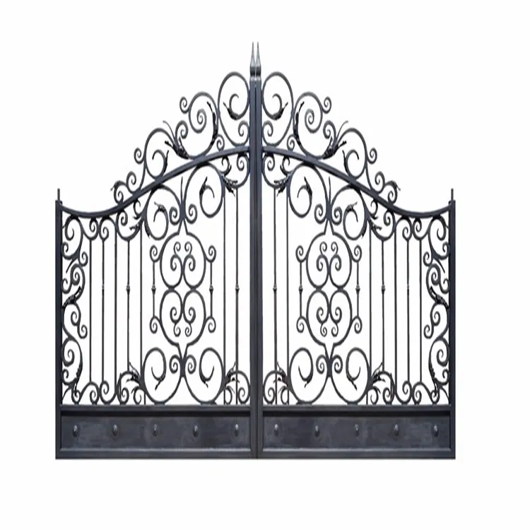 De hierro forjado diseños puerta principal de acero puertas de hierro