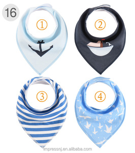 Réversible Coton <span class=keywords><strong>Bandana</strong></span> Bébé <span class=keywords><strong>Dentition</strong></span> Bavoirs - Product Image 4