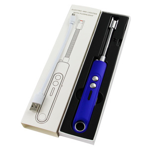 Phong Cách Sang Trọng Điện Nhẹ Hơn Windproof Flameless Nhà Bếp Nến Nhẹ Hơn Với Thiết Kế Vòng Cung - Product Image 1