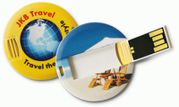 Kartu Logo Kustom USB 16 Gb, Kartu USB Flash Disk, Kartu Bulat Usb Flash Drive 4GB 8GB