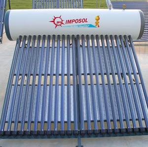Chauffe-eau <span class=keywords><strong>solaire</strong></span> à tube sous vide à caloduc à haute pression Imposol Canada - Product Image 1