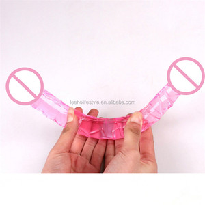 LEEHO W3-02-9 Sex Toy Féminin Morease Mini Double Ended Dildo Lesbien Long Double Headed <span class=keywords><strong>Penetration</strong></span> Penis Flexible Réaliste - Product Image 5