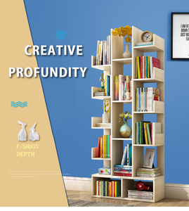 Wooden Bookshelf <strong>Bookcase</strong> /<strong>White</strong> <strong>Bookcase</strong> Furniture/Display Cabinet - Product Image 1
