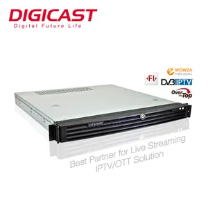 IPTV OTT VOD servidor Streaming Transcoder H.265 Multicast IPTV Streaming de Server 100 Canal 4K IPTV servidor de Streaming