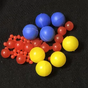 Bola De Plástico PP Oco Bola De Plástico 31.75mm 20mm 25mm Esfera De Plástico Colorido