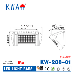 공장 고광도 12V-24V IP67 방수 LED 오프로드 구동등 (트럭, 트레일러, 선박용) E-마크 포함 - Product Image 6