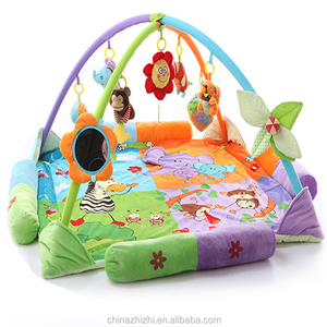 <strong>Crawling</strong> Kick <strong>Toys</strong> for Sale Wholesale Children Gifts Musical Fabric Plush Green Monkey Kids Play Mats Babies with Hanging <strong>Toys</strong> - Product Image 4
