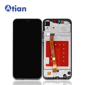 5.84 ''Huawei P20 Lite için LCD ekran dokunmatik ekran Digitizer çerçeve + sensör Flex meclisi ile Nova 3E Lcd ANE-LX1 ANE-LX3