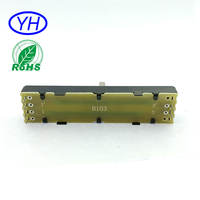 Potentiomètre linéaire double glissière de haute qualité 10K 20K 60mm 45mm de course 100K pour l'audio