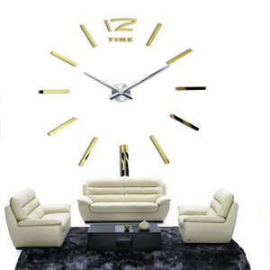 Horloge murale de montre grande taille, bricolage, 30 pièces, Design moderne, autocollants décoratifs effet miroir, en verre acrylique, décoration de maison - Product Image 1