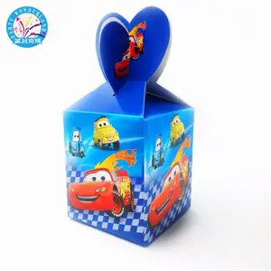Los favores de los coches Rayo de papel de caramelo caja fiesta bebé ducha dulces Decoración de cumpleaños Cajas de Regalo - Product Image 1