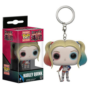 Funko pop suicide squad Harley Quinn dibujos animados colgante llavero <span class=keywords><strong>anime</strong></span> figura llavero al por mayor - Product Image 3