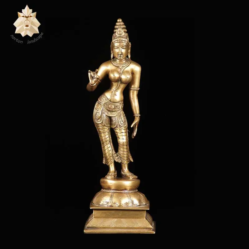 Hindu God & Goddess Brass Sculptures Radha Krishna brass statue NTBS-758Y