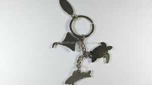 Llavero con forma de tortuga en forma de tiburón, llavero con colgante de tortuga marina Natural - Product Image 5
