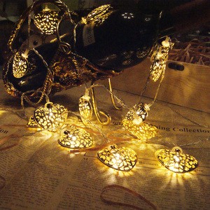 Dây Đèn Led Hình Trái Tim, Bằng Kim Loại, Dùng Năng Lượng Mặt Trời - Product Image 4