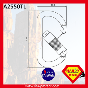 Adventure Outdoor Sport O Shaped Rock Climbing Aluminum Carabiner - Product Image 5