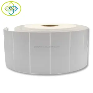 Custom blank white self-adhesive coated thermal paper sticker bar code label