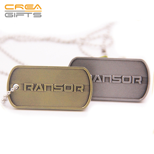 Chất lượng cao thiết kế vàng mạ vài quân vòng cổ tùy chỉnh con chó tag - Product Image 2