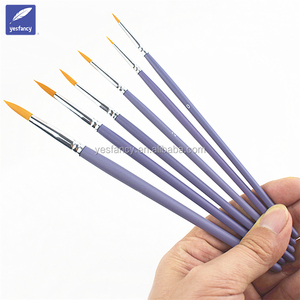 Migliore qualità Rotondo Sintetico Taklon Capelli acquerello pennello spazzola di arte dettaglio pennello - Product Image 4