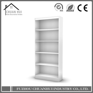 Moderna librería de madera estantería de <span class=keywords><strong>pared</strong></span> en <span class=keywords><strong>blanco</strong></span> <span class=keywords><strong>brillo</strong></span> - Product Image 1